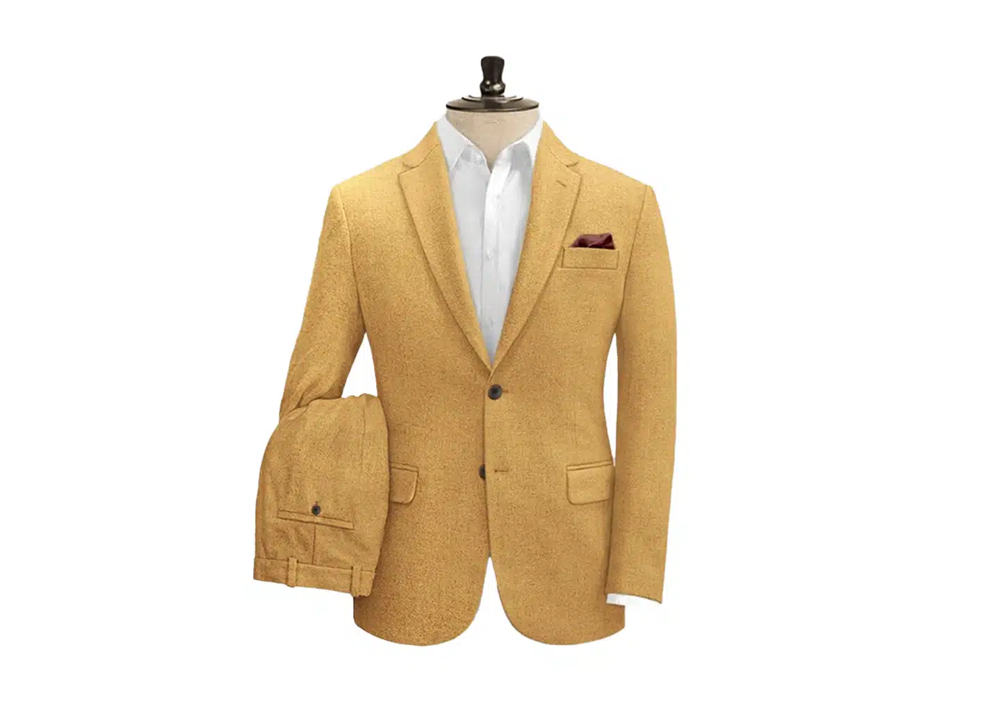 Gelber Tweed Anzug