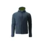 Blauer Fleece Kapuzenpulli