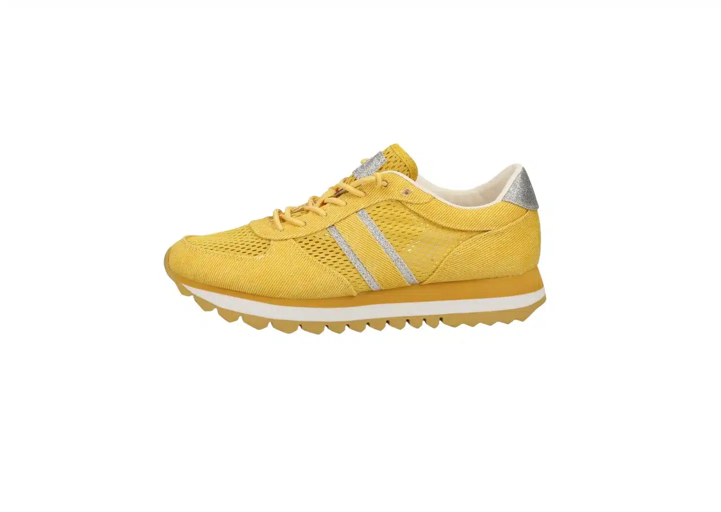 Gelbe Leder Sneakers