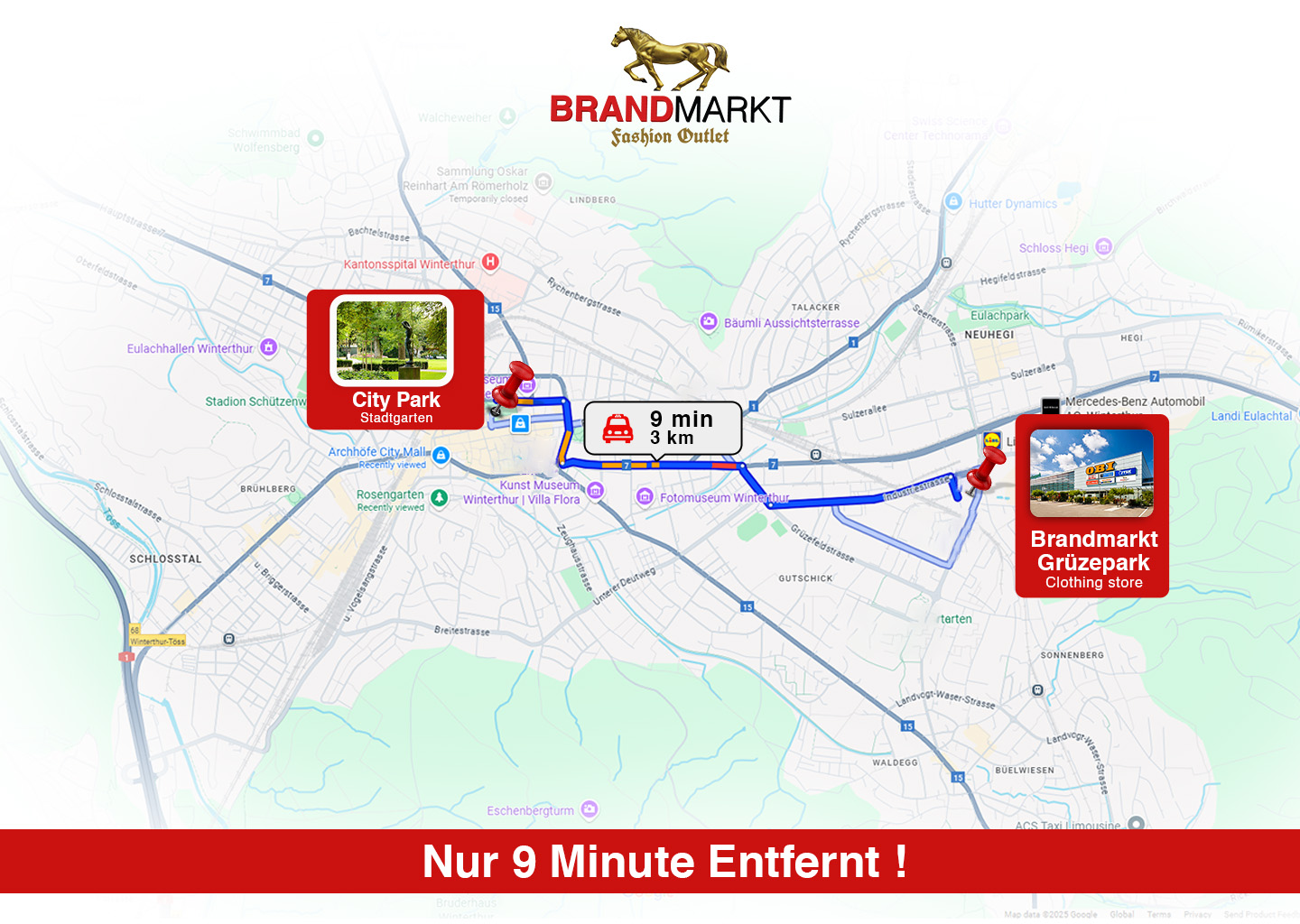 From city park to brandmarkt 1