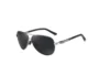 schwarz Metall Sonnenbrille