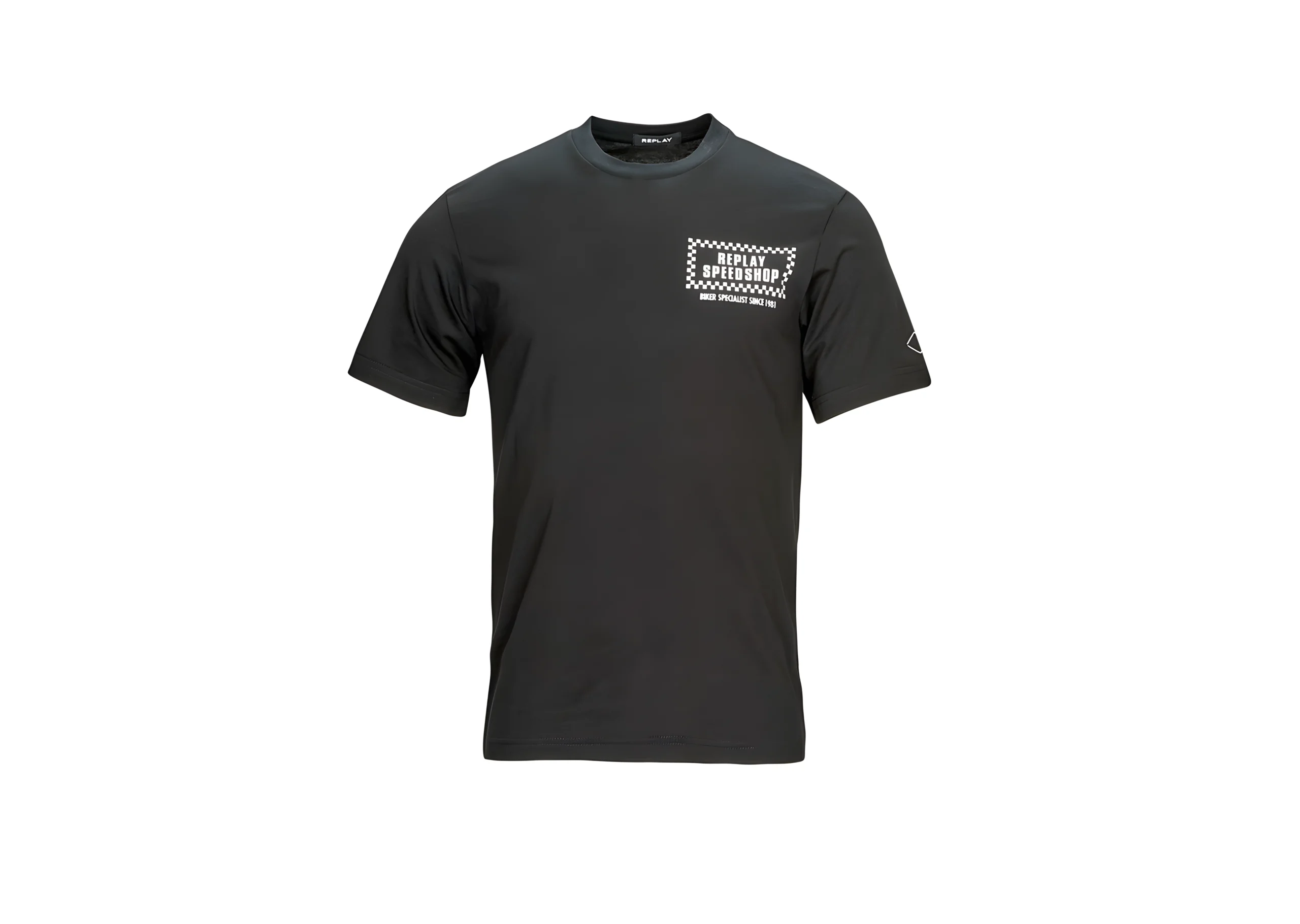 Schwarzes Basic-T-Shirt